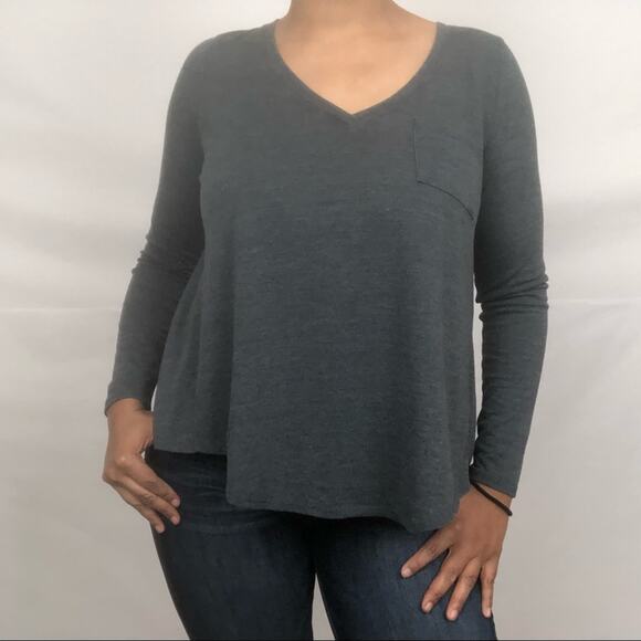 Chaser Tulip Back Triblend Jersey Long Sleeve Tee - Picture 3 of 3